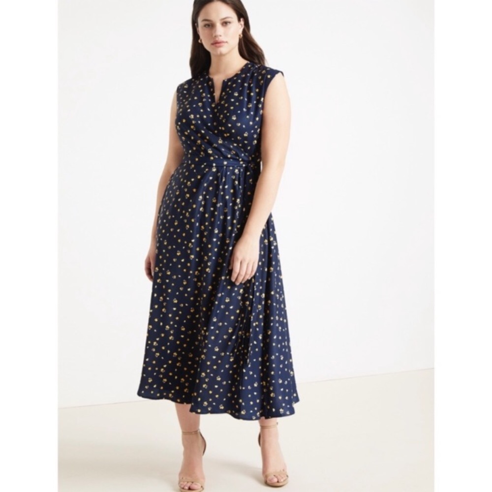 New Nwt Jason Wu X Eloquii Surplice Wrap Dress 24 - image 1